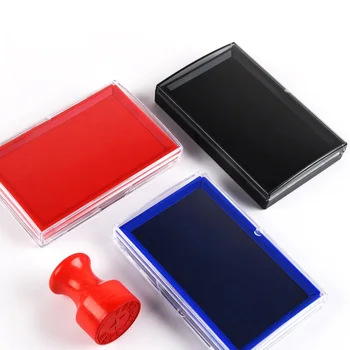 

Oil Based One Color Ink Pad for Stamp Journal Black Red Blue Inkpad Office Finance Accessories School Teacher DIY supplies F659