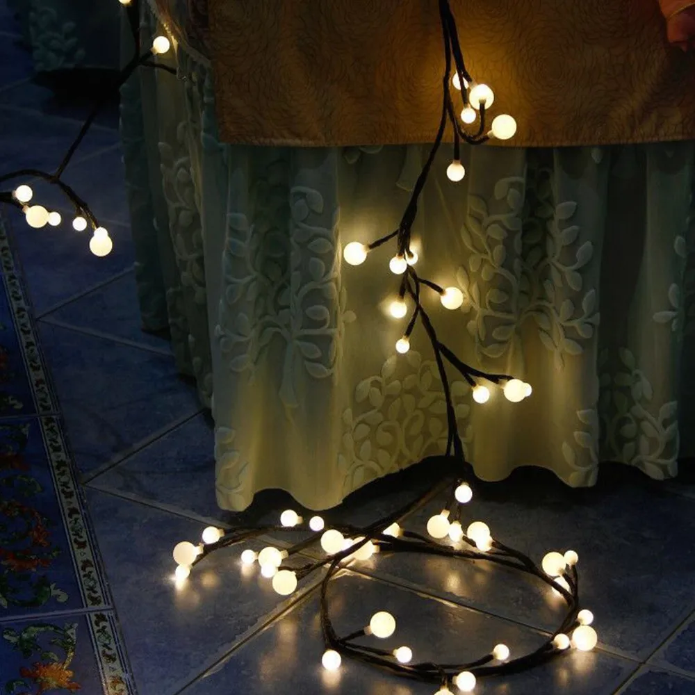 2 5m 72led Tree Rattan Branches Led String Light Diy Shape