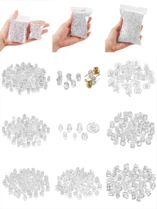 Заглушки для сережек-гвоздиков, мягкие силиконовые, 200, 2000-резиновая серьга шт.