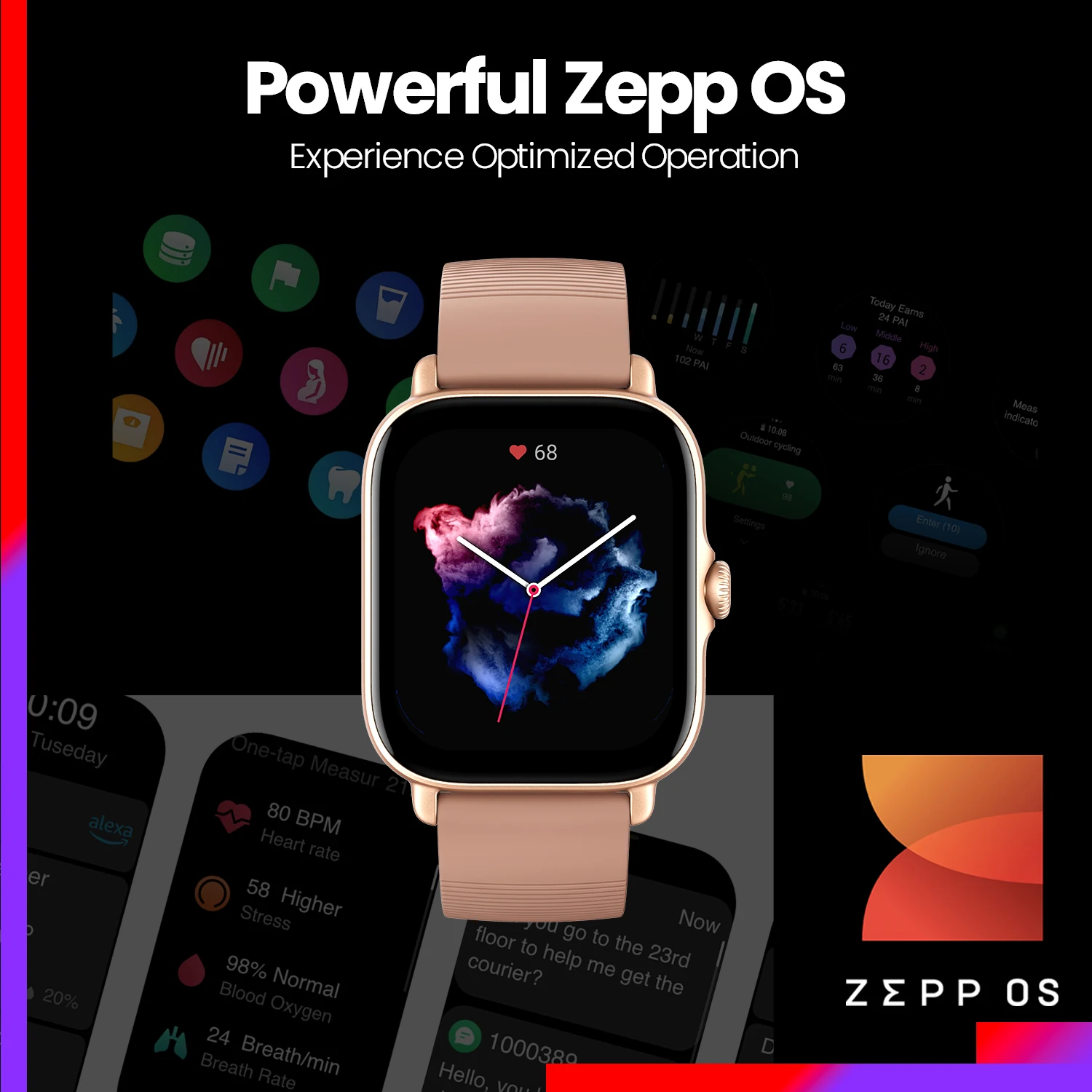 Amazfit-reloj inteligente GTS 3 GTS3 GTS-3 Zepp OS, Smartwatch con Pantalla  AMOLED de 1,75 pulgadas, batería de 12 días, para Android, nuevo -  AliExpress