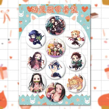

8pcs/set Anime Demon Slayer MO DAO ZUSHI Badge Brooch Pin Button