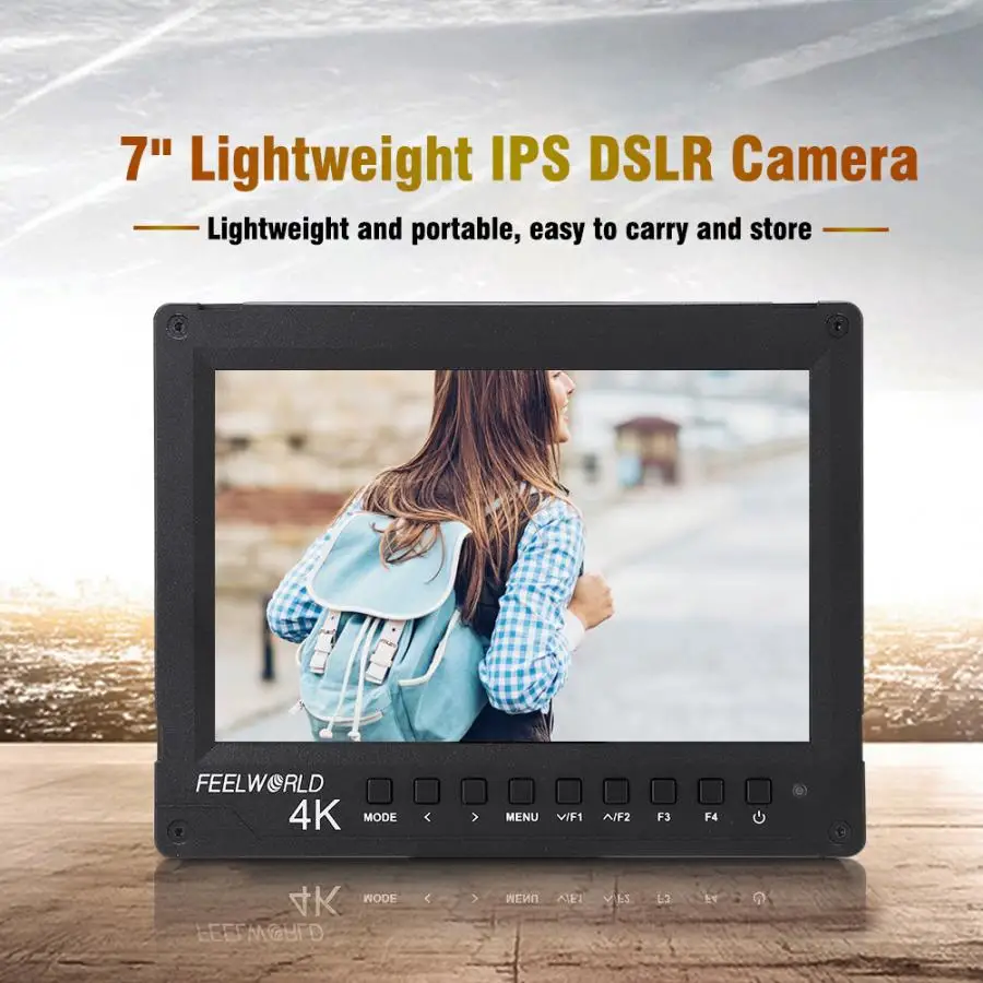 Feelworld A737 легкий 7 дюймов ips экран 4 к Full HD монитор камеры монитор для DSLR камеры s фотографии монитор