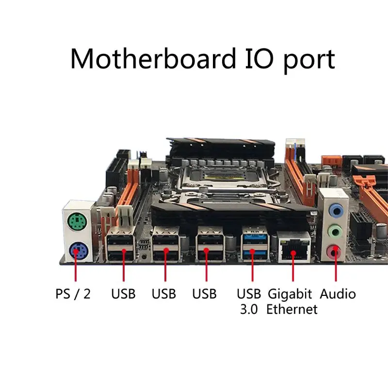 X79 двойной процессор LGA2011 материнская плата E5 4×DDR3 DIMM настольный компьютер материнская плата M.2