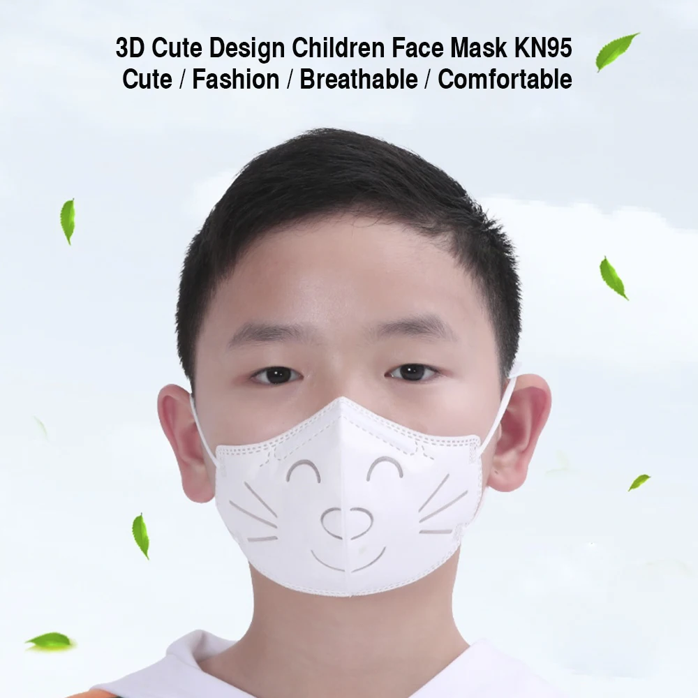 

10pcs KN95 Mask Respirator for kids N95 Reusable Breathing Face Mask Protective Masks Dust PM2.5 Haze Dustproof Mouth Mask