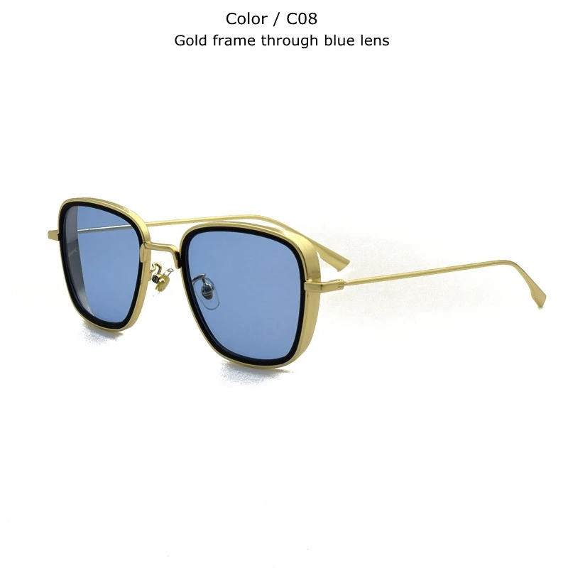 TUZENGYONG, классические стимпанк Солнцезащитные очки, модные мужские и женские брендовые дизайнерские винтажные Квадратные Солнцезащитные очки с металлической оправой, высокое качество