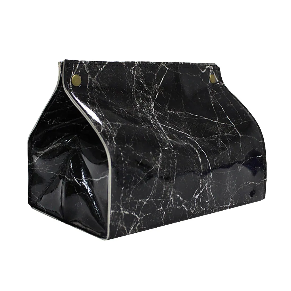 Домашний автомобиль коробка контейнер бумажные салфетки держатель Marbling Органайзер
