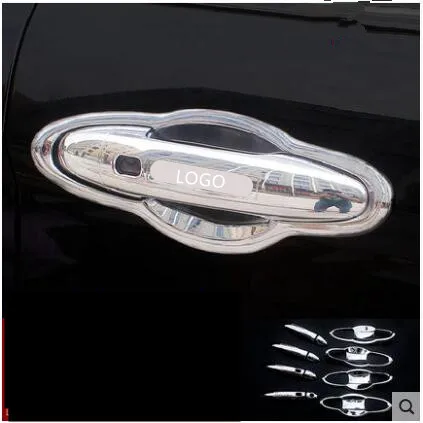 ABS наружная защита для двери ручка Крышка Чаша для Great Wall Haval H2 CCA003 - Цвет: 4