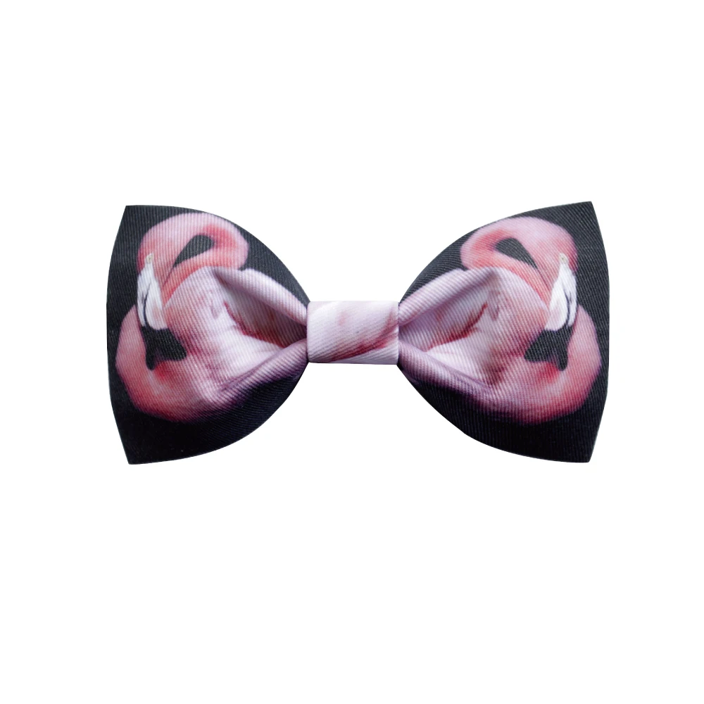 

Free Shipping New male fashion men's Flamingo red bow tie personality tide male black bow wedding dress