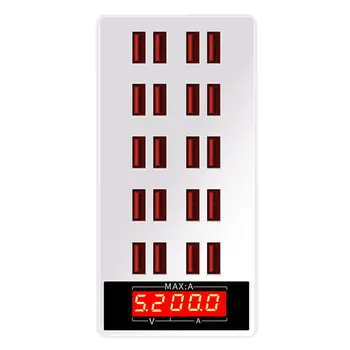 

20-Port USB Hub Charger Power Adapter Wall Fast Charging Dock Station for iPhone iPad Samsung Huawei