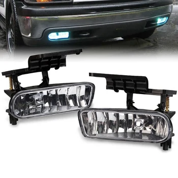 

NEW-Car Fog Lights Bumper Driving Lamp Daytime Running LED Light for Chevy Silverado 1999-2002 Tahoe Suburban 2000-2006