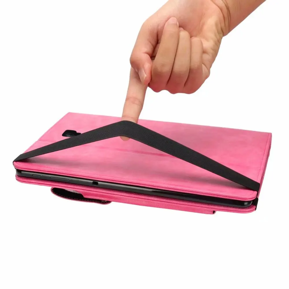 Бизнес дел кожа таблетки чехол для Samsung Galaxy Tab A T590 T595 SM-T590 SM-T595 10,5 дюймов с Карандаш Чехол-книжка защитный чехол держатель для карт+ подставка для ручек