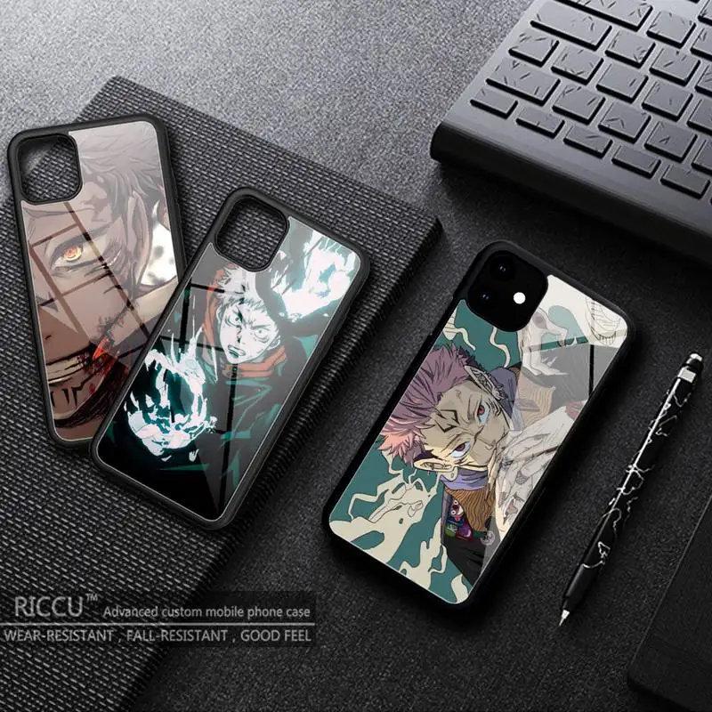 

Jujutsu Kaisen cool character Phone Case Rubber for iphone 11 12 max 12 iPhone Pro Mini XS 8 7 6 6S Plus X SE 2020 XR Covers