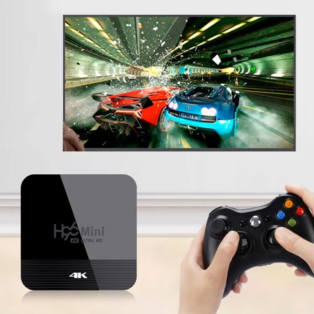 

Portable H96mini Dual Screen WiFi TV Set Top Box HD Media Player for Android 9.0 High performance low power consumption
