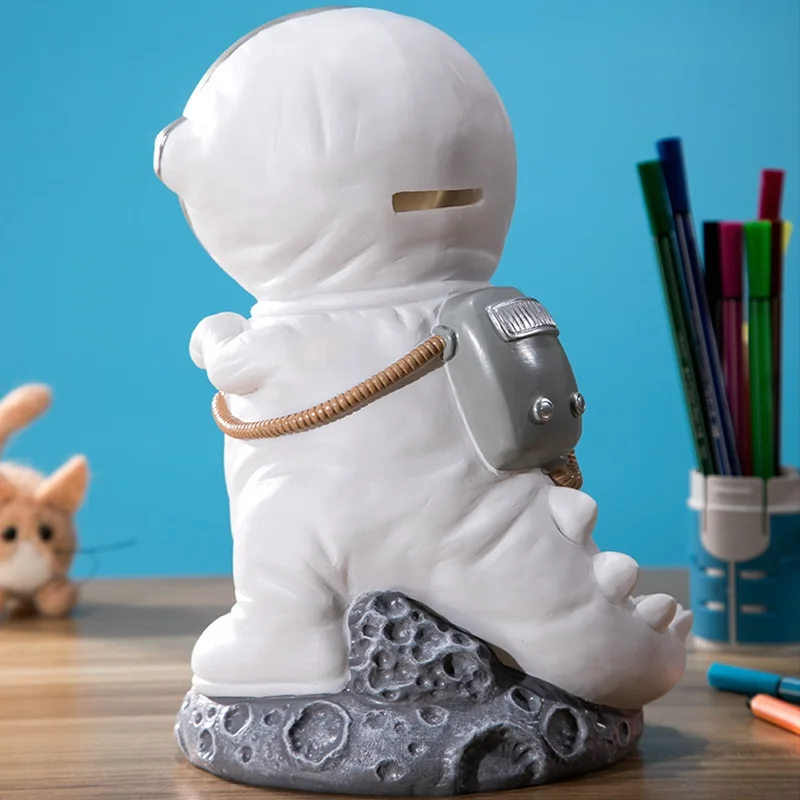 Космический динозавр Копилка смола мультфильм Милая Детская игрушка коробка для хранения монет большая емкость животное тираннозавр Подарочная денежная коробка
