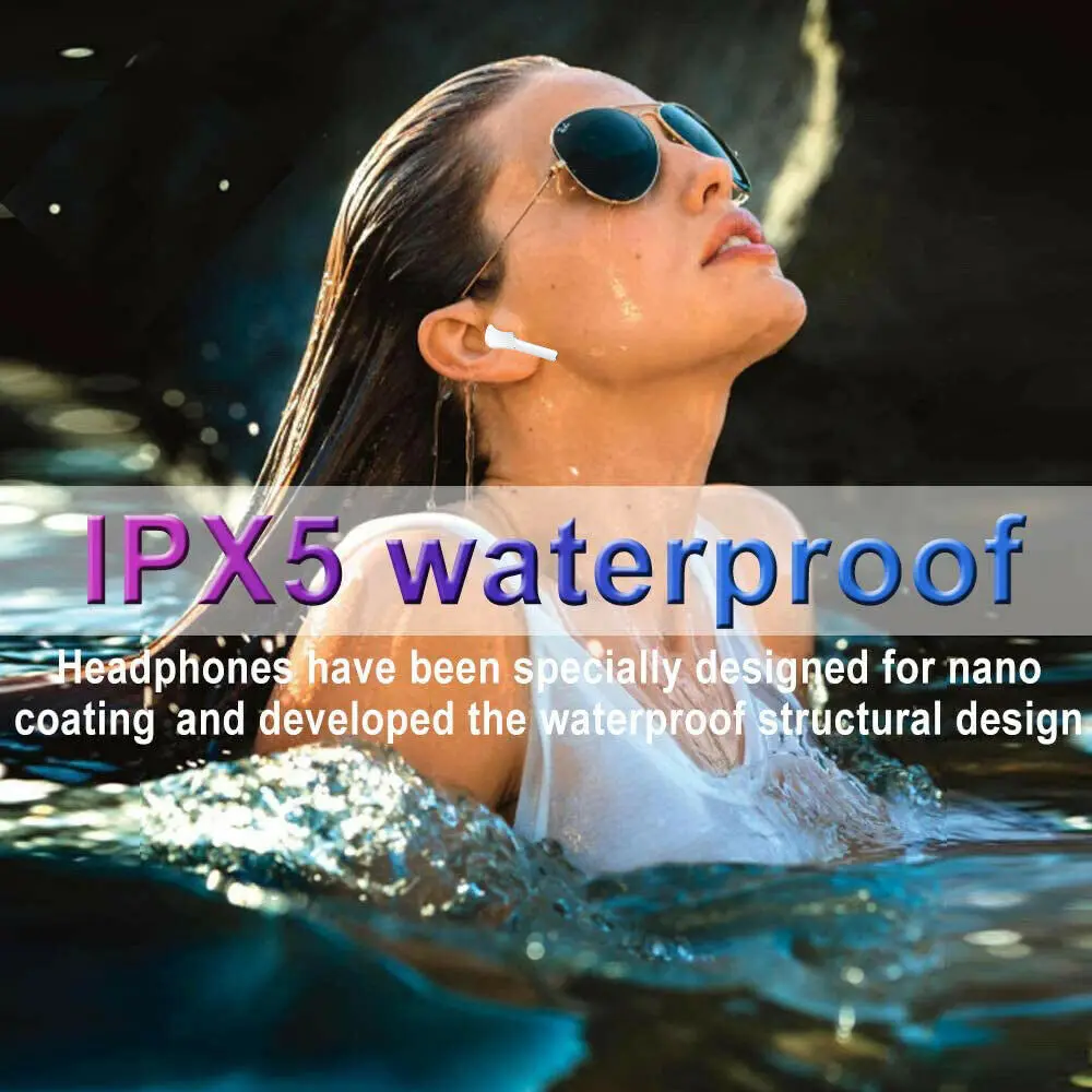 2020 New Bluetooth 5 0 Earphone J3 Pro Charging Box Wireless Headphone Touch Control Earbuds Headset TWS for Android IOS Phone