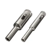 Scie cloche revêtue de diamant, jeu de forets, outils pour carreaux, verre de marbre, 3mm, 4mm, 5mm, 6mm, 7mm, 8mm, 9mm, 10mm, 11mm, 12/14mm, 11 pièces, ensemble 2