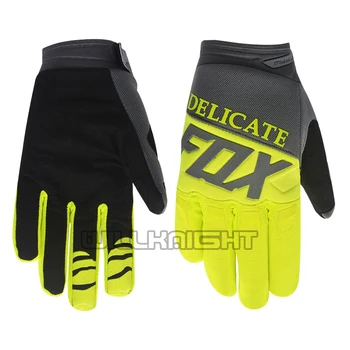 

Delicate Fox Motorbike Street Moto Riding Motocross Blue White Gloves For Motorbike Riding