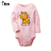 Retro Vintage negro gato miércoles Rosa flor diseño bebé recién nacido body Niño de manga larga Onsies mono ropa de algodón