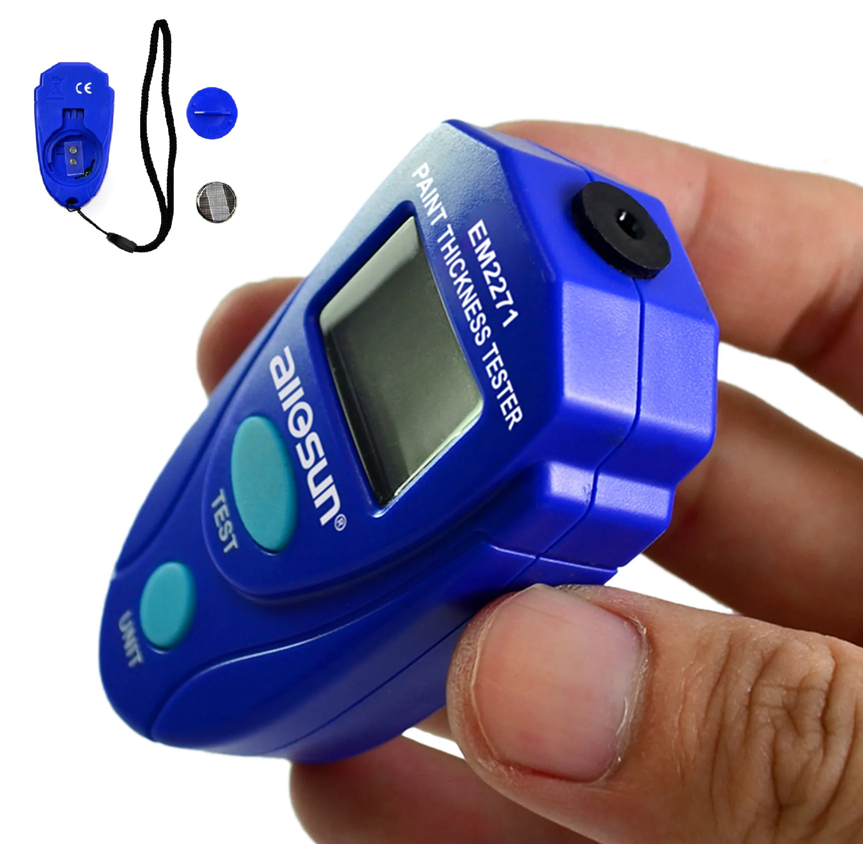 

Digital Mini Car Painting Thickness Tester Automotive Coating Thickness Gauge Not-destructively Measure All-sun EM2271