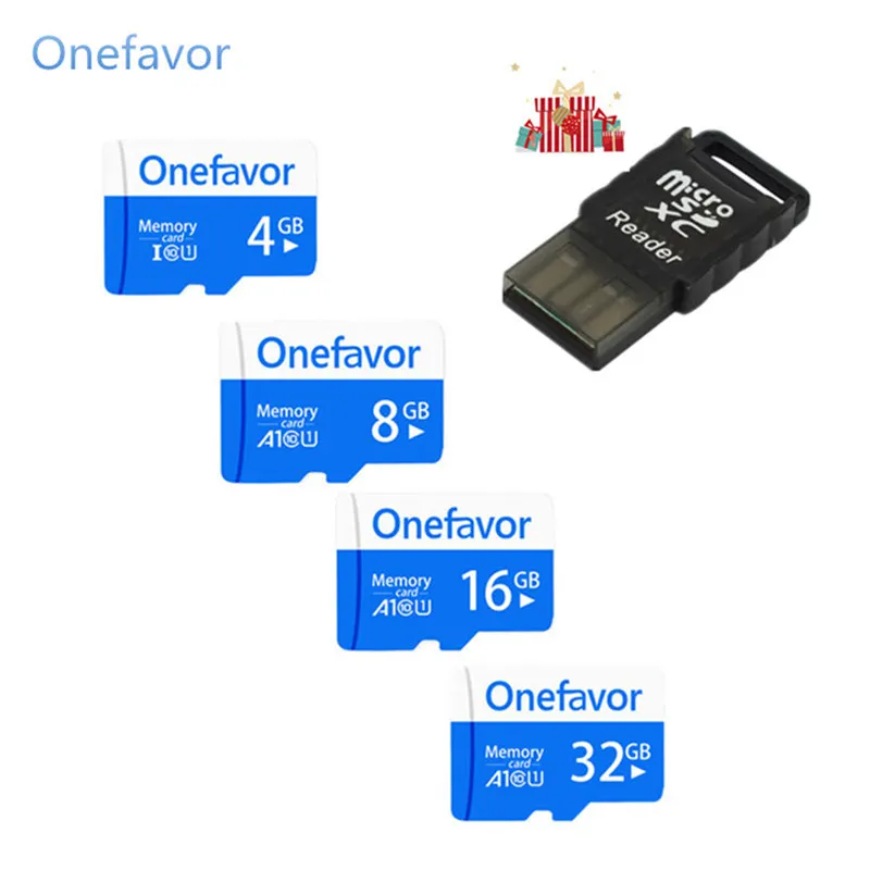 Новое поступление Onefavor 32 ГБ Микро карта класс 10 8 16 64 Micro SDHC SDXC SD TF флэш-карта памяти