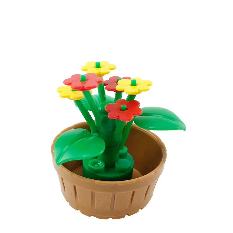 MOC Plants The Mushroom Pine Tree Flowers Building Blocks Toys for Children Assemble Blocks DIY Gifts Kids Toy 30
