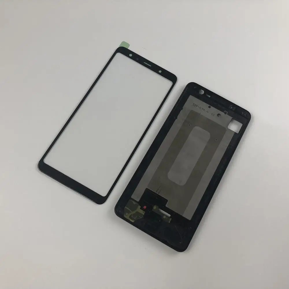 Для Samsung Galaxy A7 2018 SM A750F A750 ЖК дисплей Переднее стекло сенсорный экран сенсор + клей
