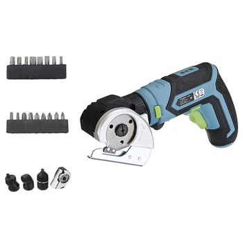 

4 In 1 Tonfon 3.6V Lithium Mini Cordless Electric Screwdriver Multifunction Cutter Offset Angle Right Angle Adapter Power Tool