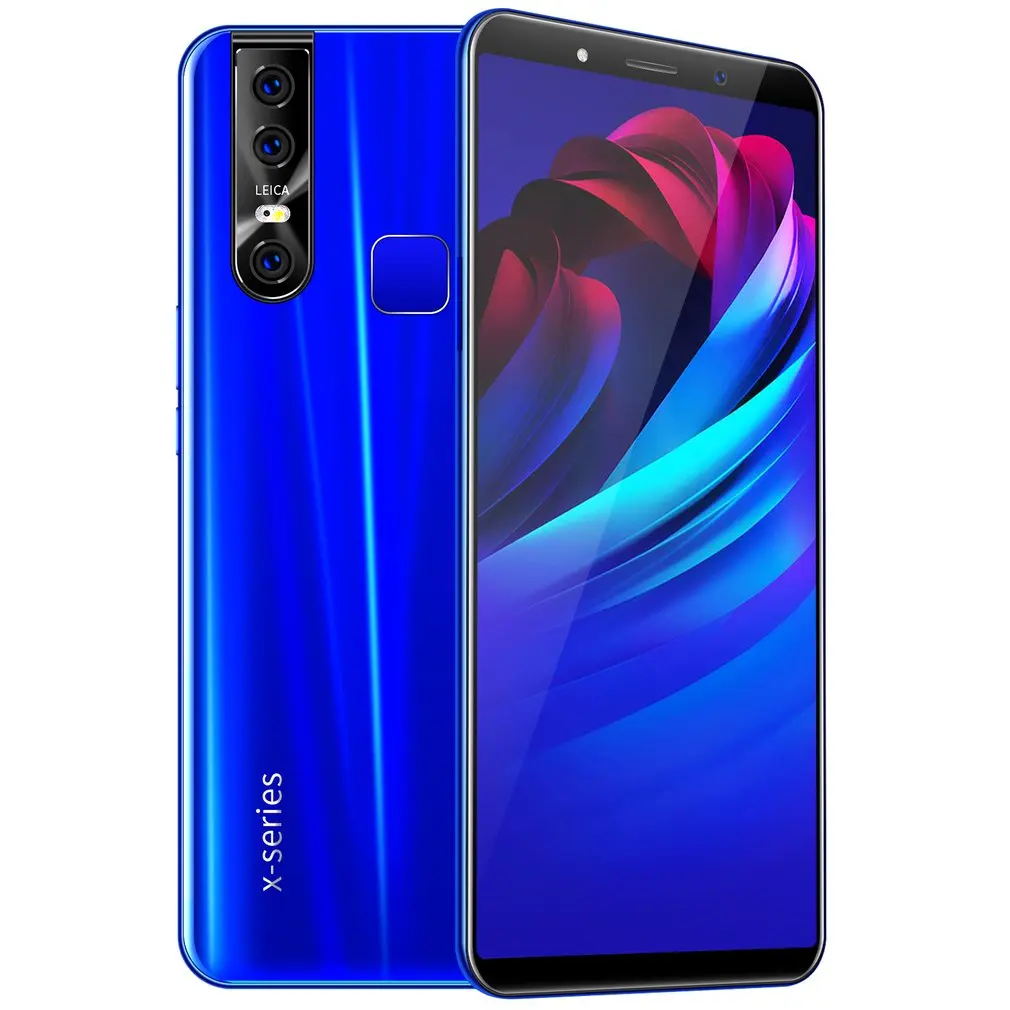 Мобильный телефон X27, мобильный телефон 6,3 дюймов, три кадра, смартфон, Fingerprintmobile 3g 1 с 16G, телефон, поднимает удивительную камеру