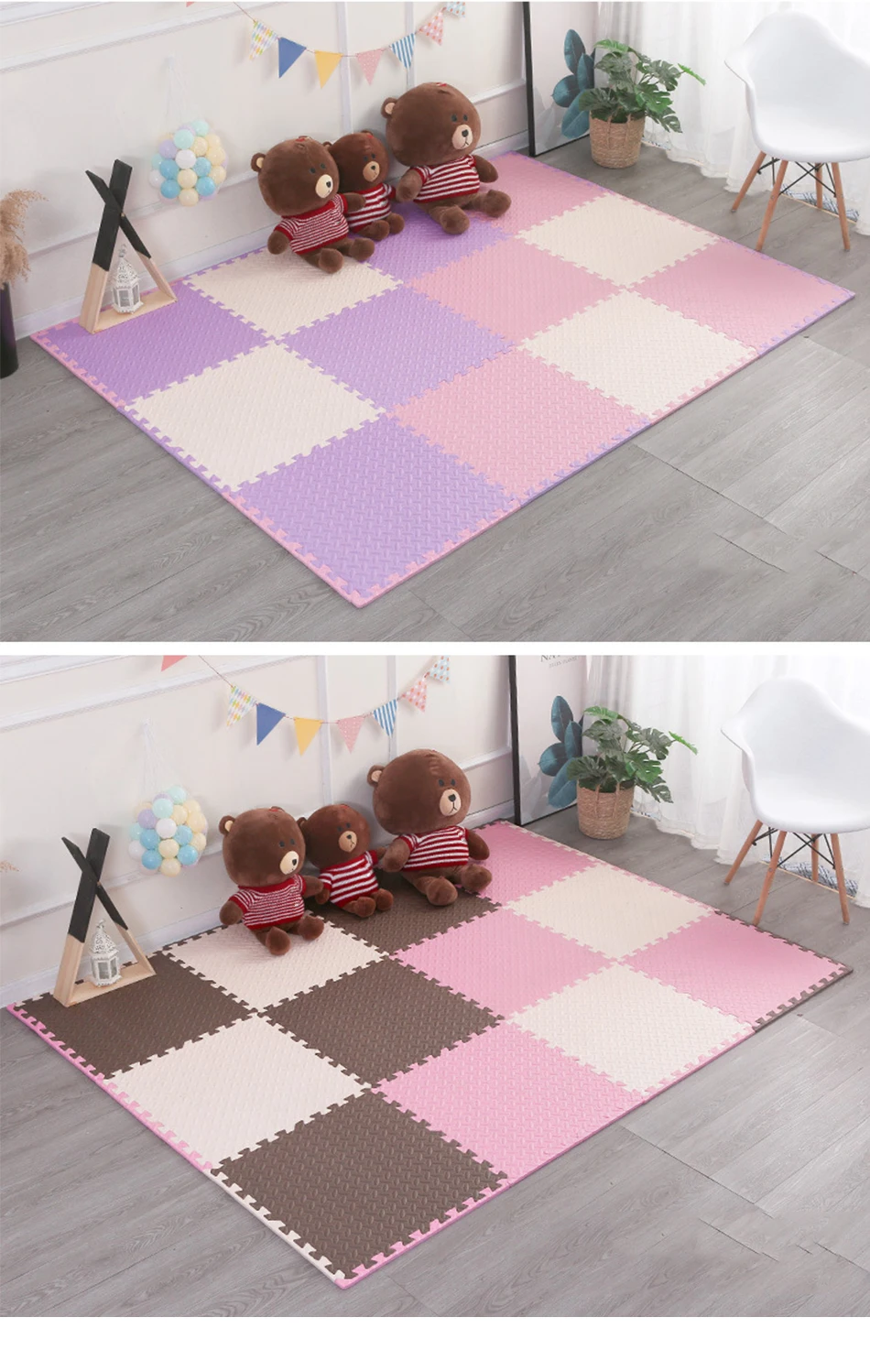 Tapis D'éveil Bébé Mousse, Motifs Espace