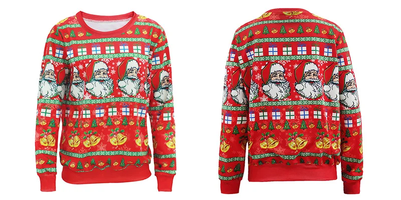 LISCN Christmas Man women Ugly Christmas Sweater Couple Watching Clothing Unisex Lovers for Men Autumn Winter New