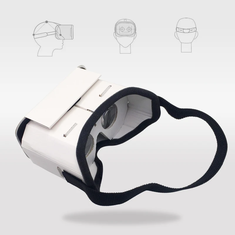 Gafas de realidad Virtual portátiles DIY, gafas de cartón 3D de Google, VR, para teléfonos inteligentes, pantalla de 3,5-6 pulgadas