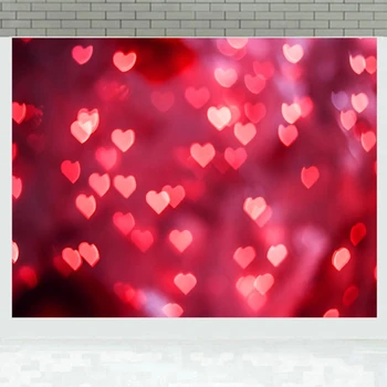 

Red Love 3D Studio Background Photography Background Cloth Party Decoration Background Cloth