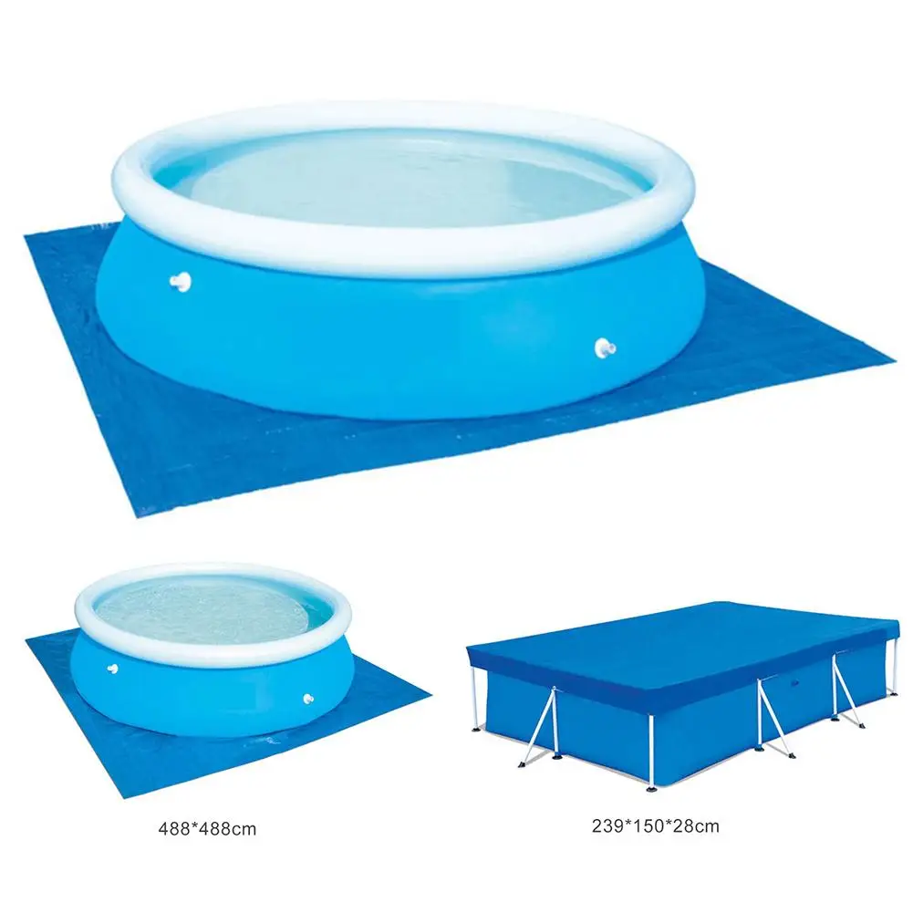 

New Swimming Pool Cover Round Above Ground Pool Floor Cloth Rainproof Pool Cover UV-proof Protector Swimming Pools Accessories