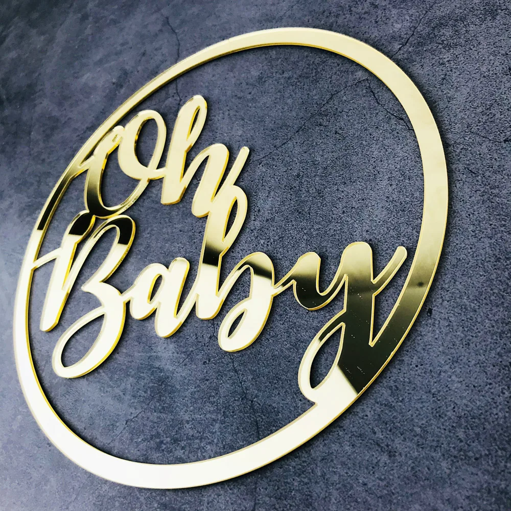 Oh Baby Sign Party Event Decorations for Baby Shower Decorations Backdrop Photo Prop Gender Reveal (3)