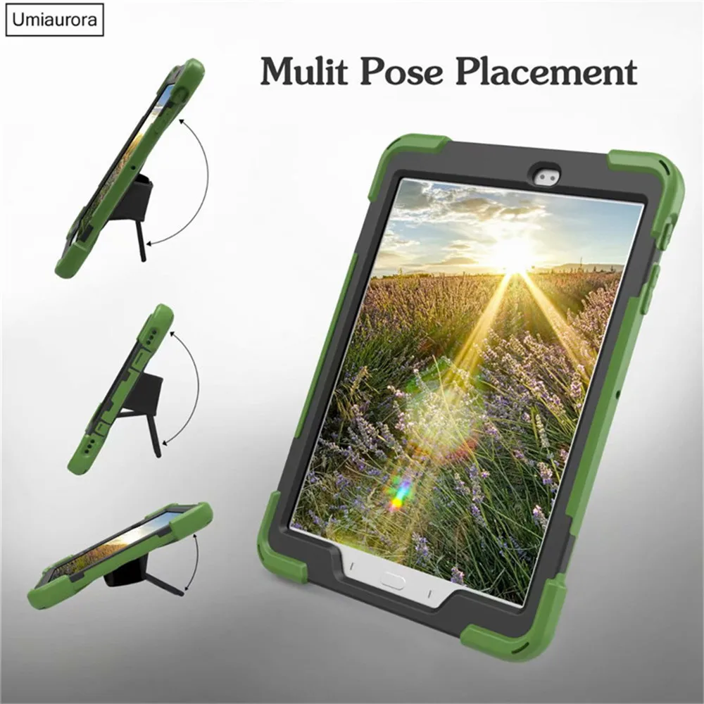 Capa de Silicone Resistente ao Impacto para Crianças Capa Segura e Resistente a Impacto para Samsung Galaxy Tab a 9.7 T550 T555 - Imagem 4