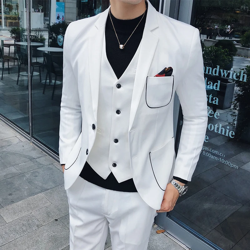 Костюм мужской зимнее, зауженное, костюм Homme Mariage жаккардовый, 3 предмета, смокинг для выпускного вечера, деловой костюм, мужской свадебный костюм