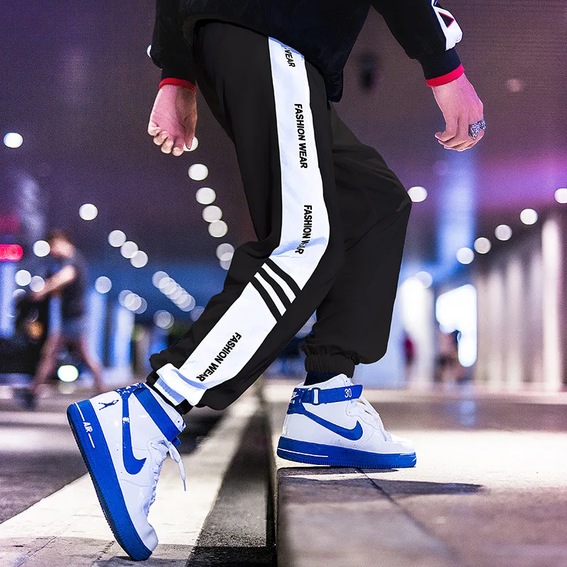 

Autumn Athletic Pants MEN'S Pants Korean-style Trend Athletic Pants Slim Fit Versatile Solid Color Casual Pants Skinny Harem Pan