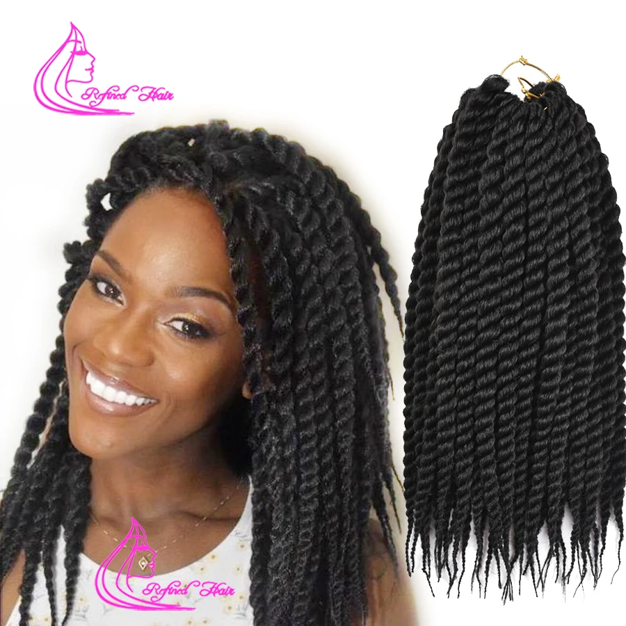Refined Hair 12 18inch 12roots Havana Mambo Twist Crochet Braids 18inch 12roots Havana Mambo Twist