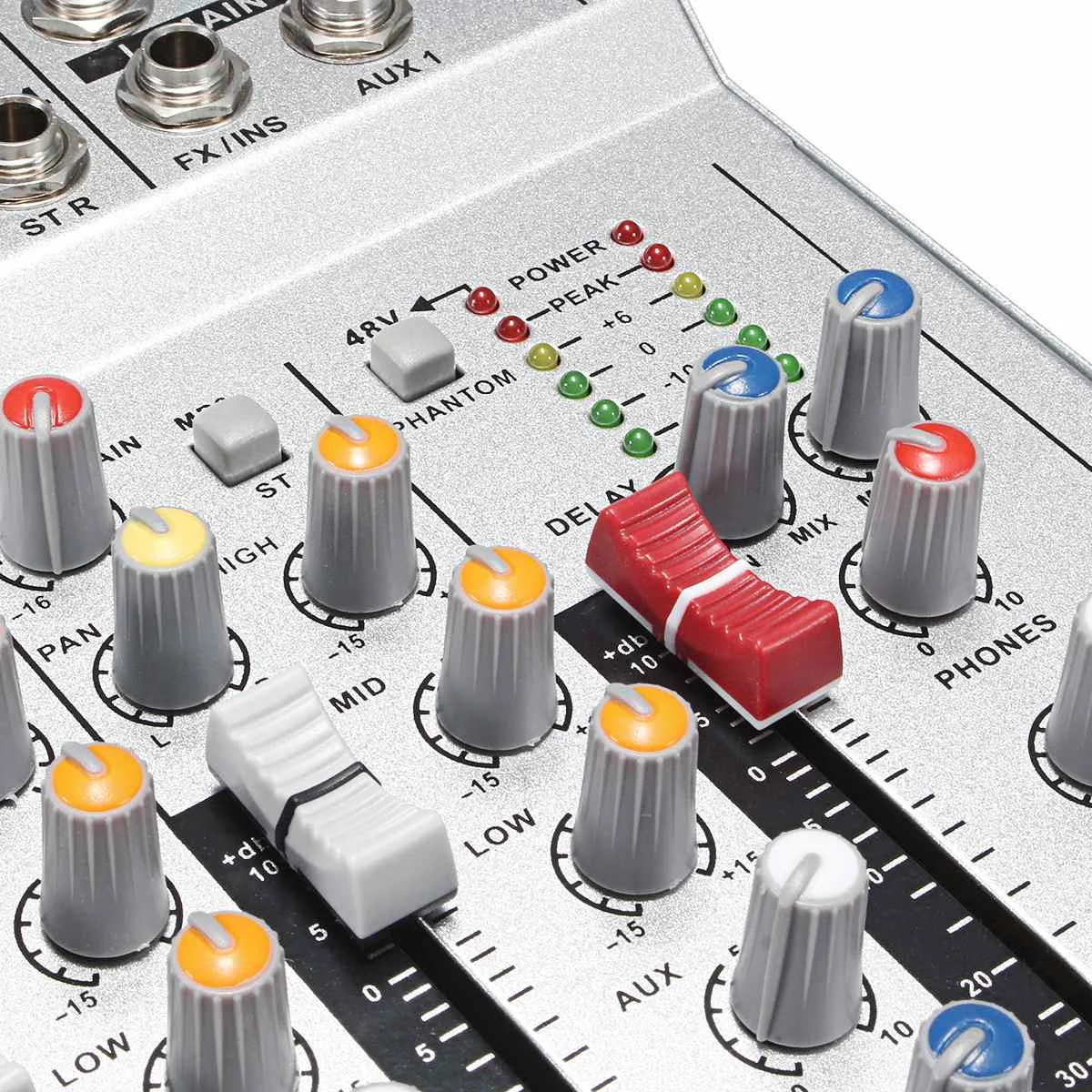 LEORY 4 канала аудио Звуковая консоль Профессиональный Live Mixing Studio черный/серебристый микшер консоль сетевая Звуковая карта для семьи KTV