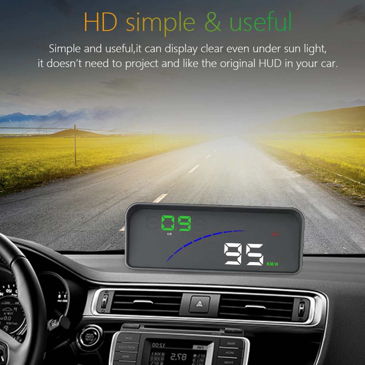 P9 автомобильный HUD OBD gps скорость, Автомобильный дисплей, многофункциональный цифровой измеритель скорости, автомобильный электронный HUD