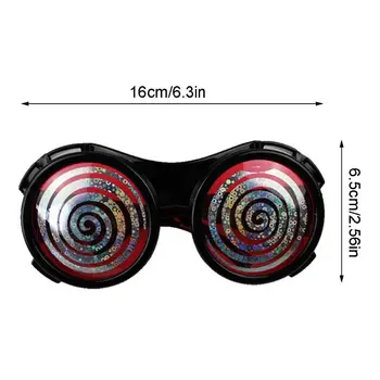 

Funny Dizzy Turning Goggles Eyeglasses Glasses Toy Halloween Party Cosplay Props 425F