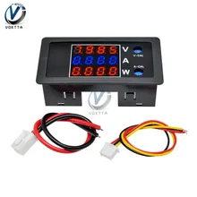 Цифровой ваттметр тестер напряжения тока lcd красный-синий-красный дисплей анализатор мощности монитор 100V 10A 1000W