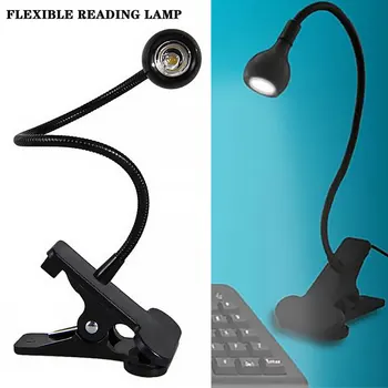 

USB Power Supply Desk Lamp with Clip Holder Rechargeable USB Led Table Lamp Flexible Foldable Eye Protection Reading Book Lights