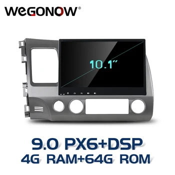 

DSP 10.1" HD Android 9.0 For Honda CIVIC 2006-2011 4GB RAM 8 Core 64G ROM Car DVD Player GPS Glonass map RDS Radio wifi BT 4.2