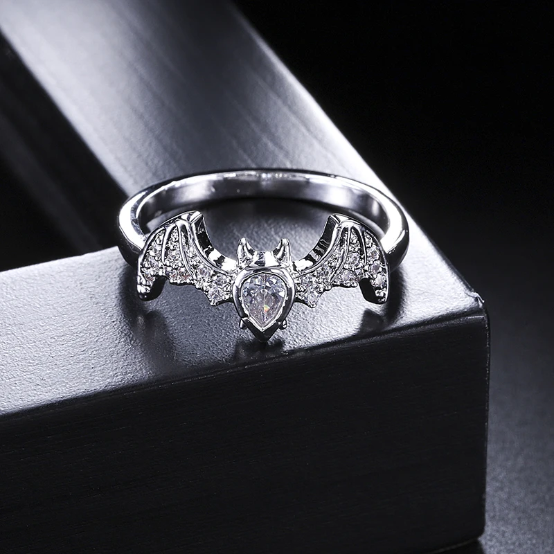 GAOLA модное прозрачное кольцо с кубическим цирконием крест-накрест микро проложить в форме летучей мыши для женщин ювелирные изделия подарки GLJ1818