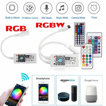 

RGB Led Wifi Controller RGBW RGBWW Bluetooth WiFi LED controller For 5050 2835 WS2811 WS2812B led strip Magic Home DC5V 12V 24V