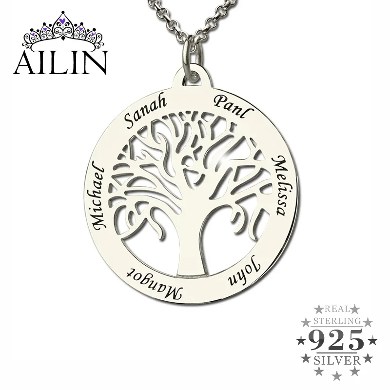 mother's family tree necklace