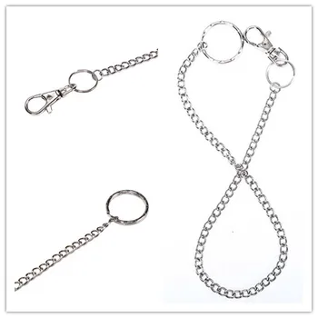 

38cm Punk Keychains Wallet Chain Long Trousers Key Chains Men Woman Long Trousers Belt Key Chains Unisex HipHop Jewelry