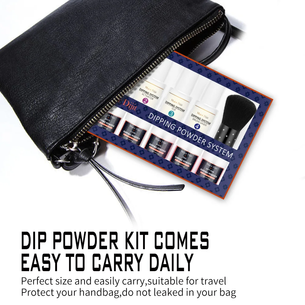 

Dipping Powder Nails Set Nail Color Natural Dry Without Lamp Nail Dipping System Powder Nails Decoration