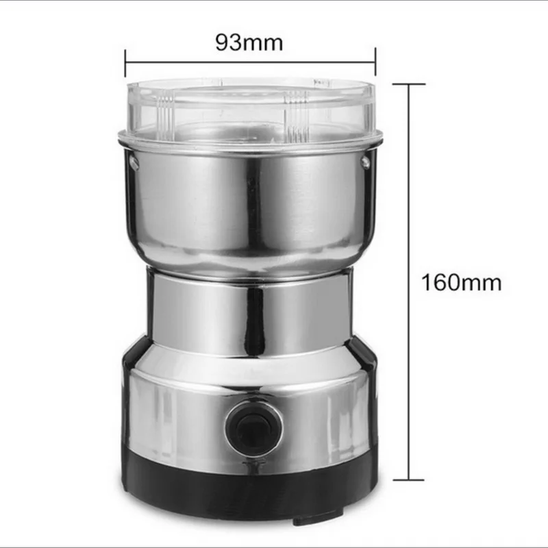 Multi-functional EU Plug 220V 150W Coffee Grinder Stainless Electric Herbs/Spices/Nuts/Grains/Coffee Bean Grinding #15